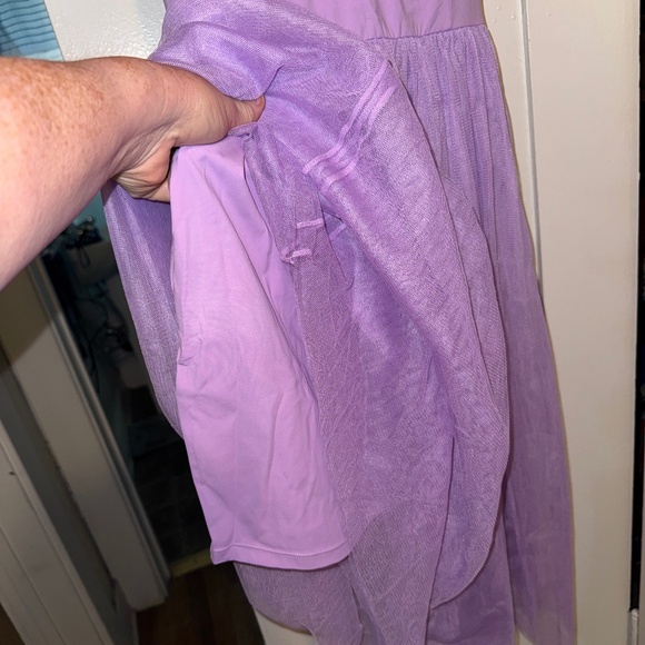 Halara – Lace-up Back Dress with Mesh/Tulle Skirt (Orchid Bloom), Size XL. NWT. - Picture 9 of 11